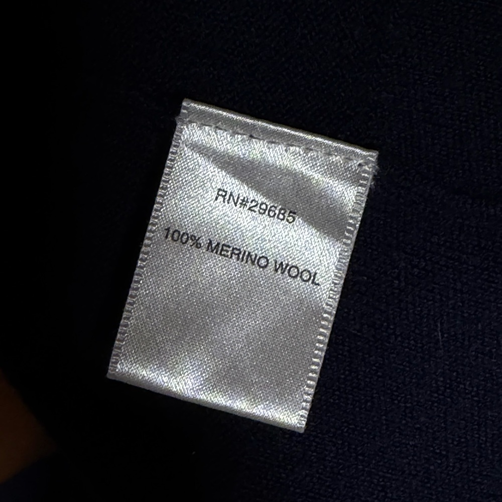 Pendleton Deep Blue Merino Wool Button-Up Cardigan - image 4